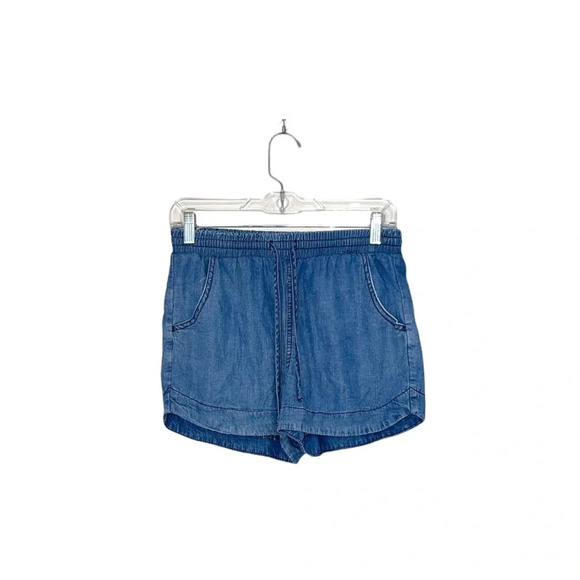 Universal Thread Chambray Medium Wash High Rise Fabric Shorts Xsmall Women’s - Picture 11 of 11
